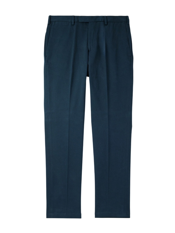 Photo: Thom Sweeney - Straight-Leg Cotton-Twill Trousers - Blue