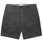 Mr P. - Garment-Dyed Cotton-Twill Bermuda Shorts - Black