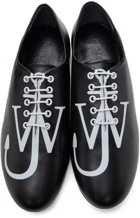 JW Anderson Black Logo Ballerina Oxfords