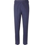 Richard James - Navy Hyde Slim-Fit Cotton-Seersucker Suit Trousers - Blue