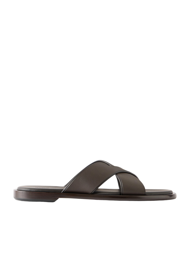 Photo: Zegna - Leather Sandals - Brown