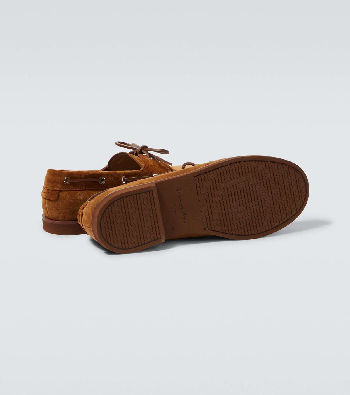 Gianvito Rossi Vandé suede boat shoes