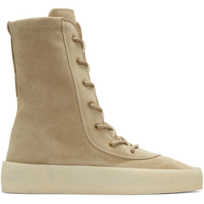 Photo: YEEZY Taupe Crepe Boots 