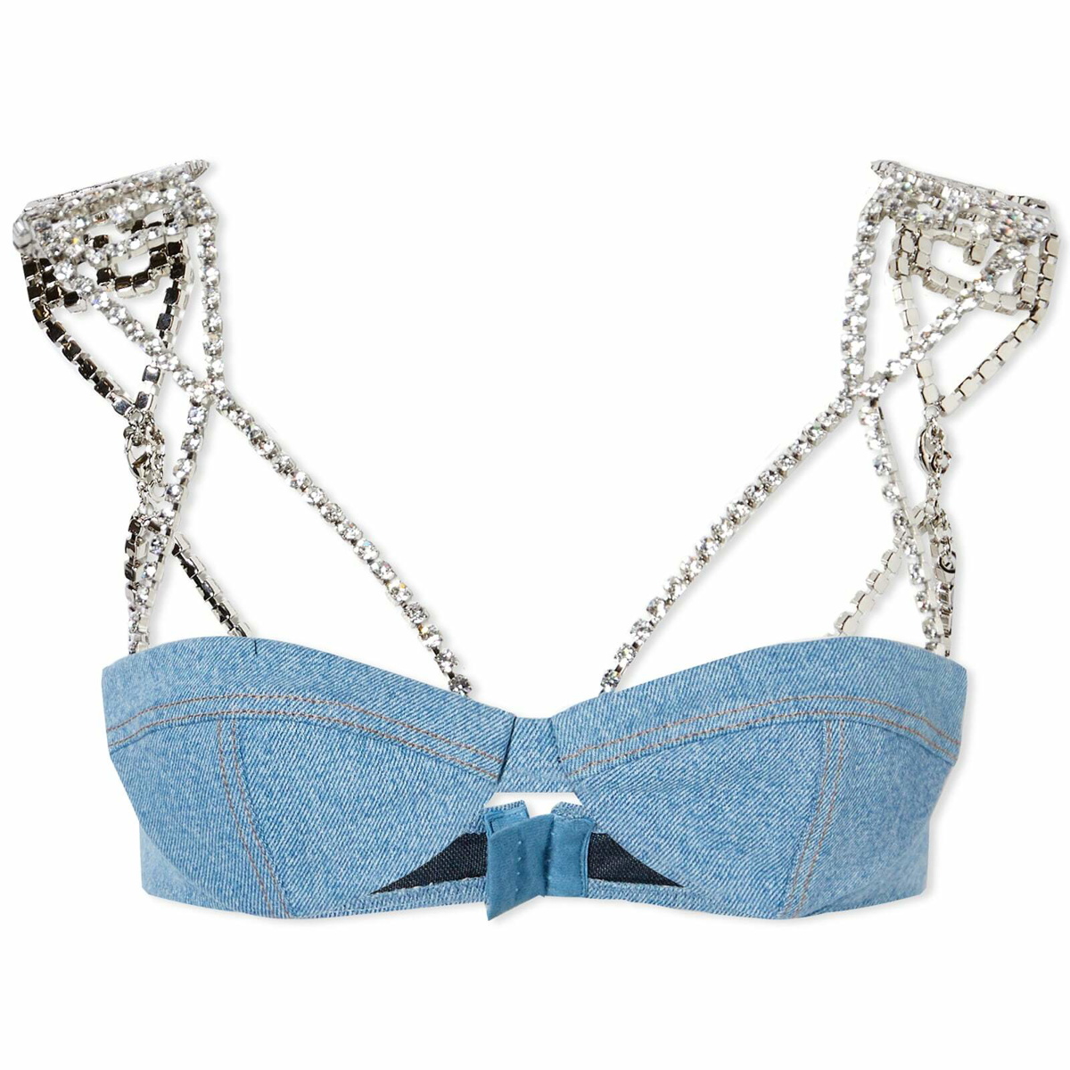 Gcds Bling Denim Bra