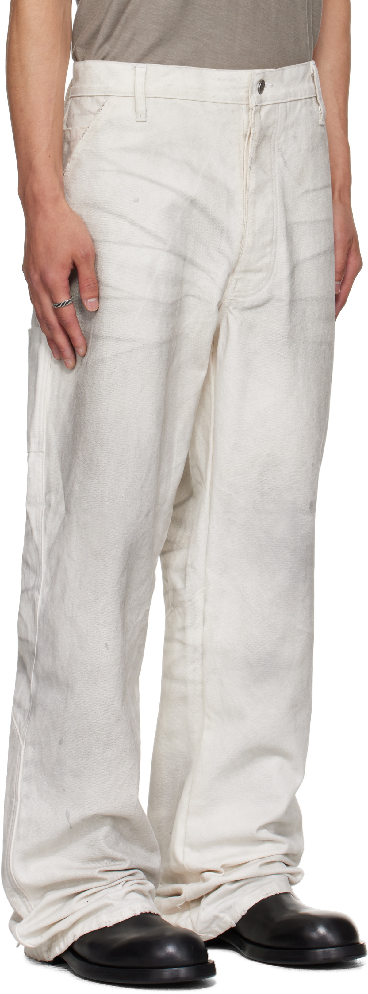ALEXANDER DIGENOVA Off-White Underground Trousers
