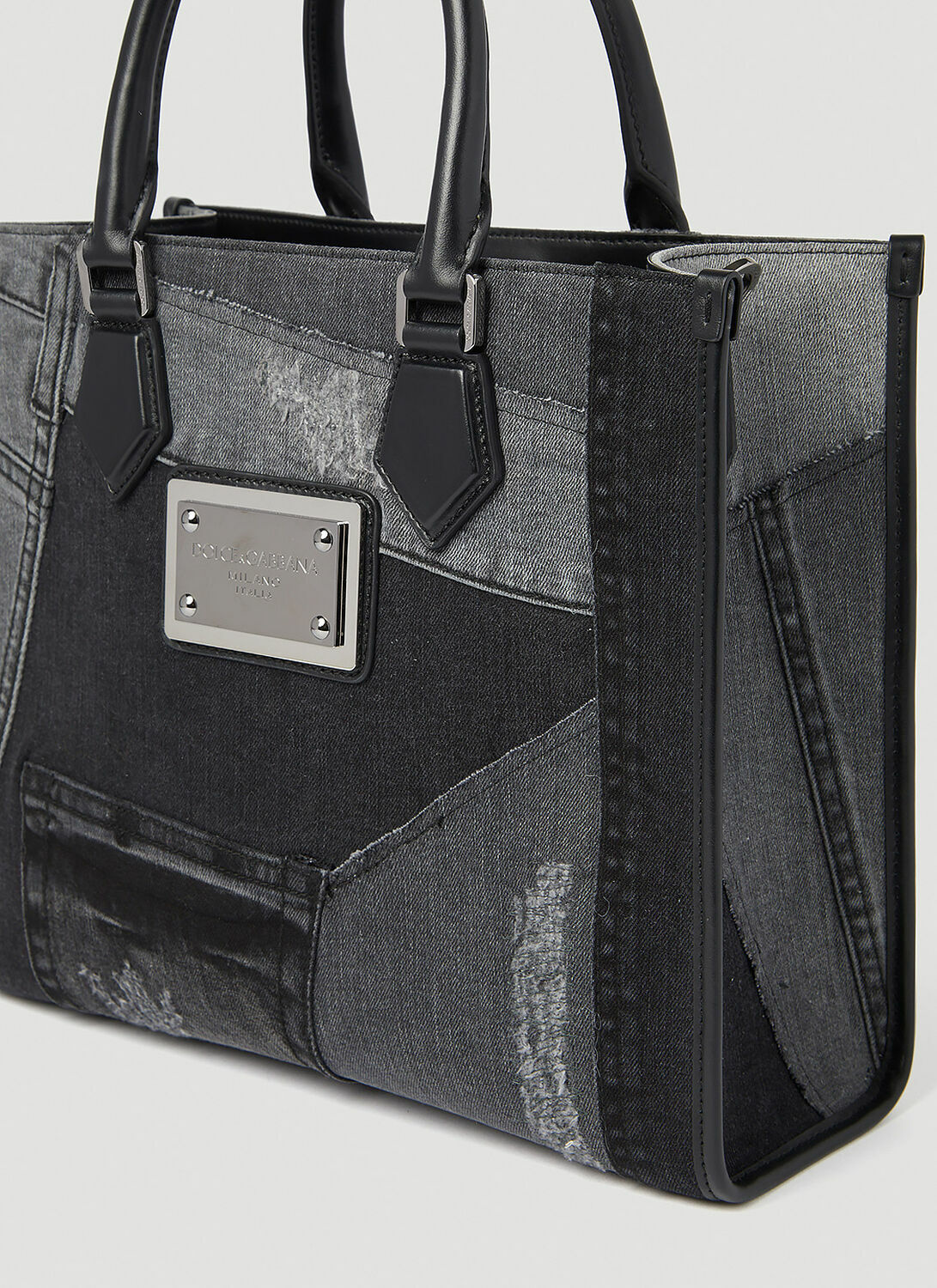 Dolce & Gabbana Small Patchwork Denim Tote Bag