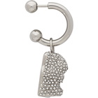 Safsafu Silver Single Gummy Bear Strass Earring