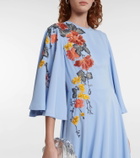 Costarellos Zinnia floral-embroidered midi dress