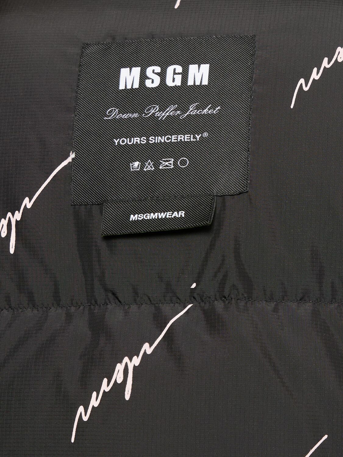 MSGM Printed Down Jacket MSGM