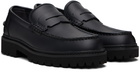 Hugo Black Lug Loafers