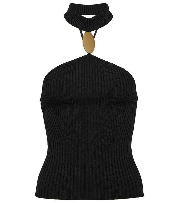 Photo: Simkhai Rubie halterneck top