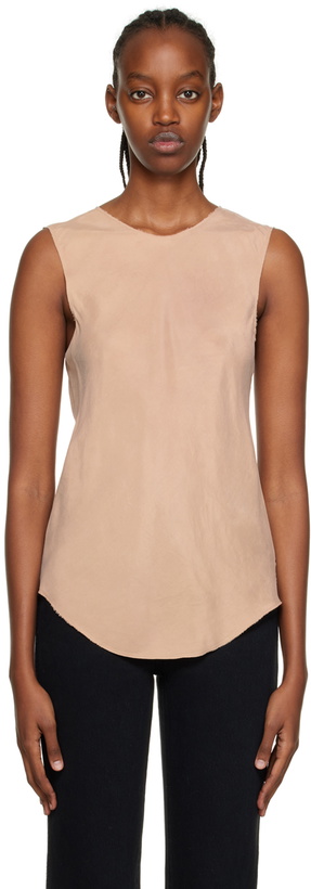 Gabriela Coll Garments Black Raw Edge Tank Top Gabriela Coll