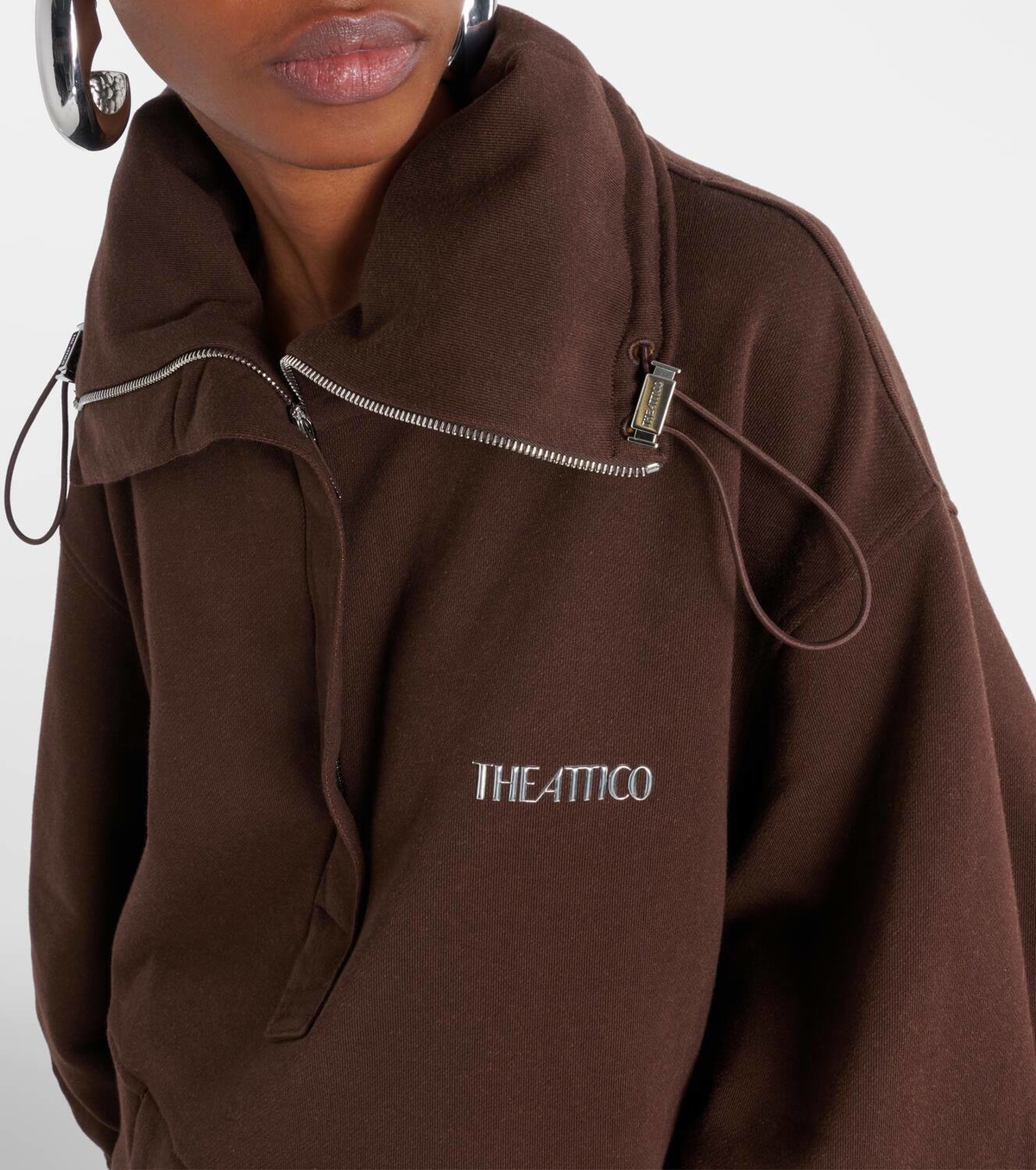 The Attico Cotton fleece sweatshirt