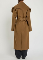 JW Anderson Belted Wool and Cashmere-blend Trench Coat Brown
