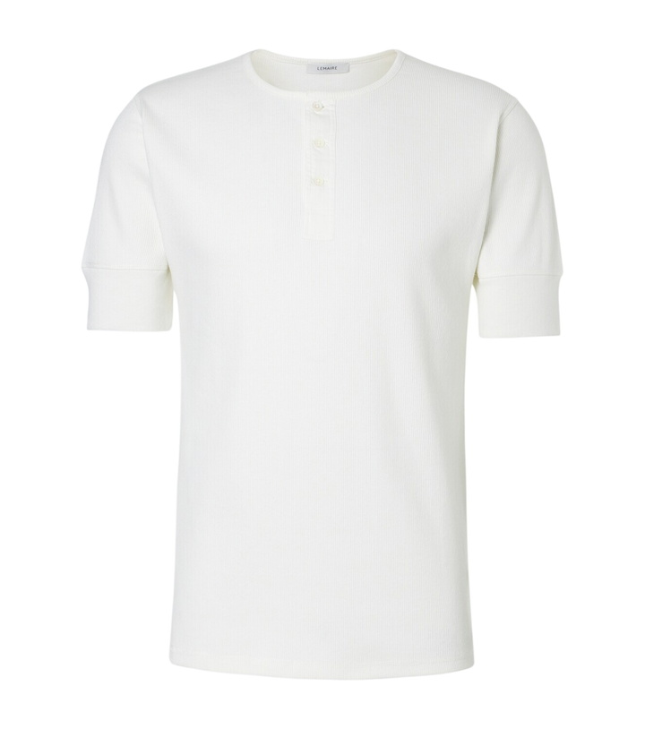 Photo: Lemaire Cotton and linen jersey Henley shirt