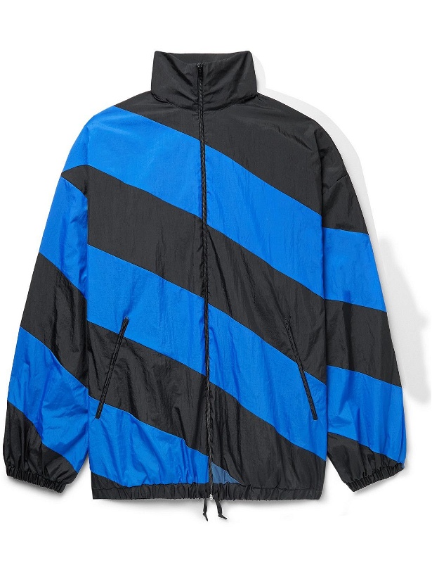 Photo: Marni - Oversized Striped Nylon Jacket - Blue