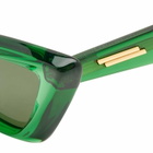Bottega Veneta Eyewear Women's Bottega Veneta BV1101S Sunglasses in Green