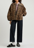 Damson Madder Macy Leopard-print Quilted Jacket