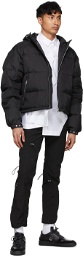 HELIOT EMIL Black Down Double Layer Jacket