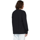 JW Anderson Black Camelot Embroidery Long Sleeve T-Shirt