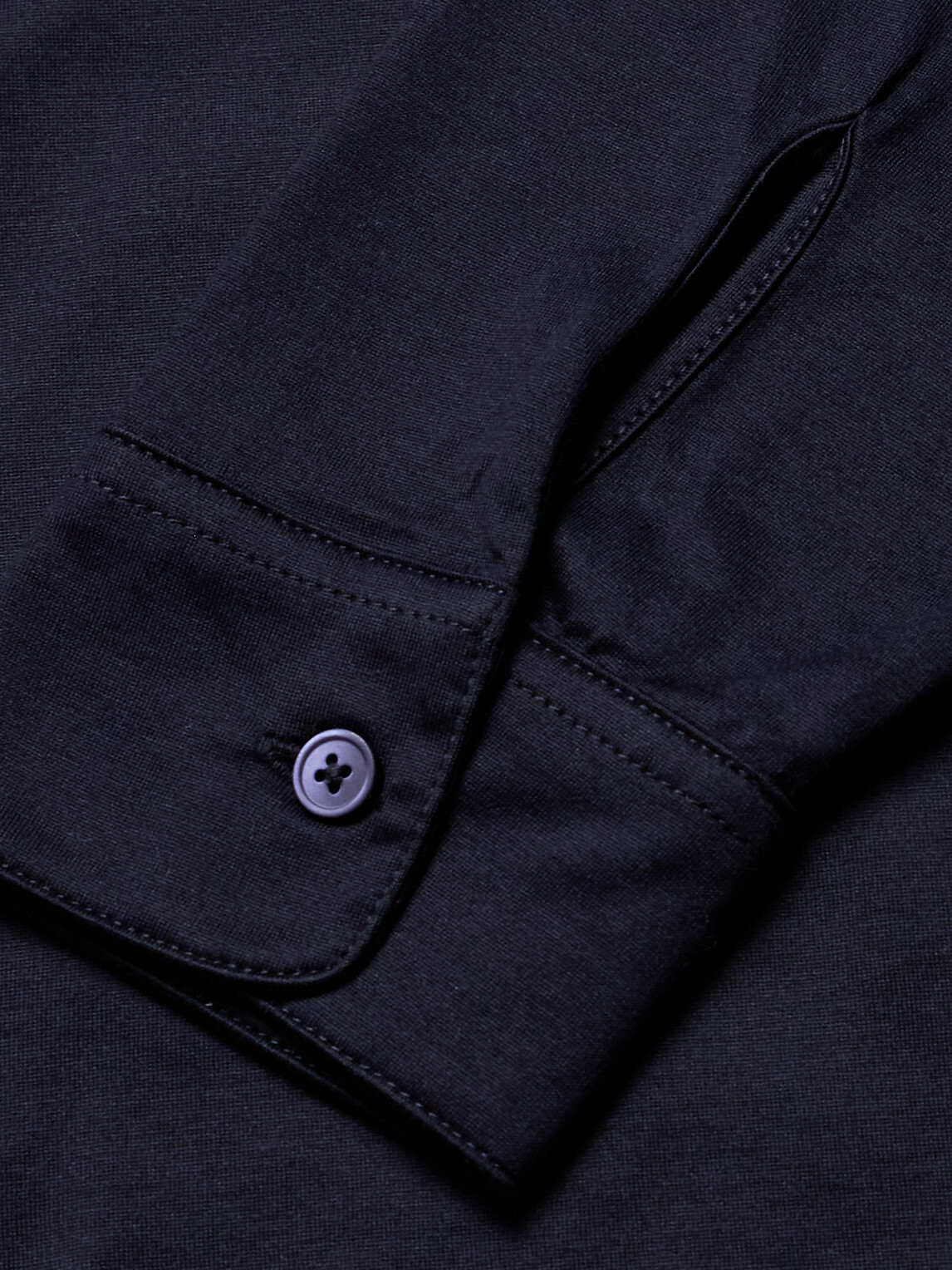 Mr P. - Silk and Cotton-Blend Polo Shirt - Blue