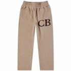 Cole Buxton Men's Relaxed Merino Wool Pant in Tuscan/Black