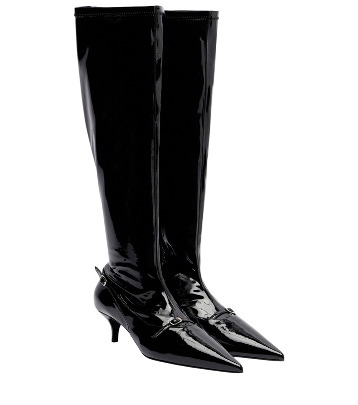Photo: Magda Butrym Patent leather knee-high boots
