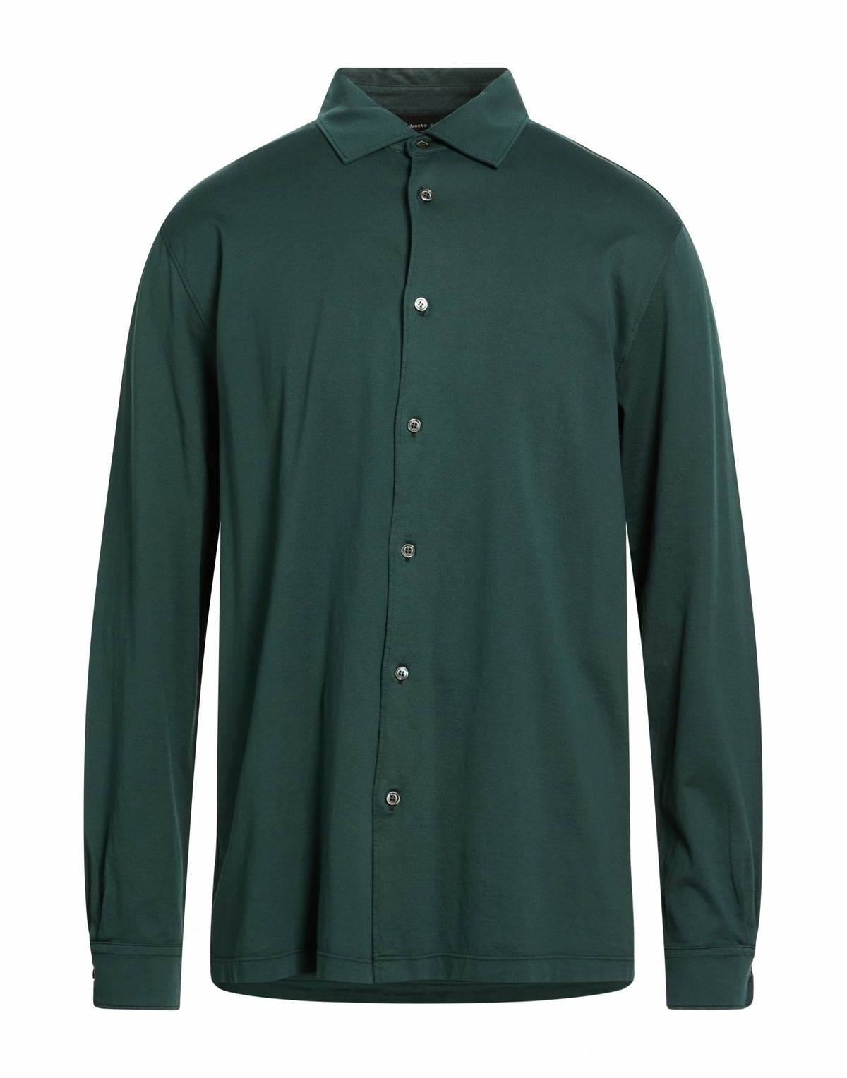 Roberto Collina Mens Shirt Dark in Green