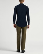Massimo Alba Mens Shirt Midnight in Blue