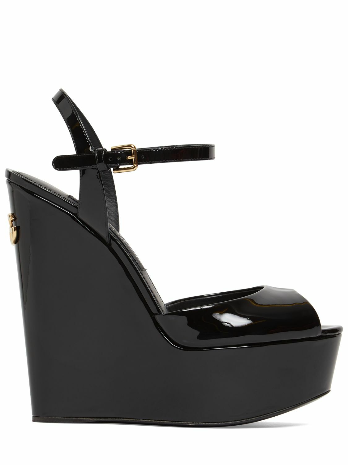 DOLCE & GABBANA - 150mm Patent Leather Wedge