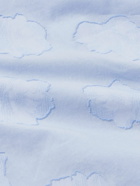 Officine Générale - Eren Jacquard-Knit Lyocell Camp-Collar Shirt - Blue