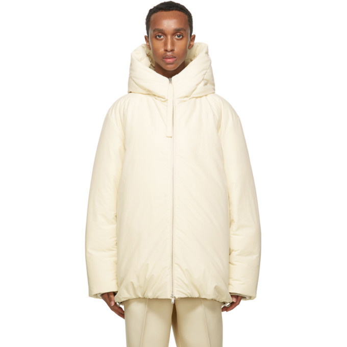 Photo: Jil Sander Off-White Down Hooded Jacket