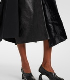 Junya Watanabe High-rise wool-blend maxi skirt
