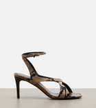 Khaite Liria snake-effect leather sandals