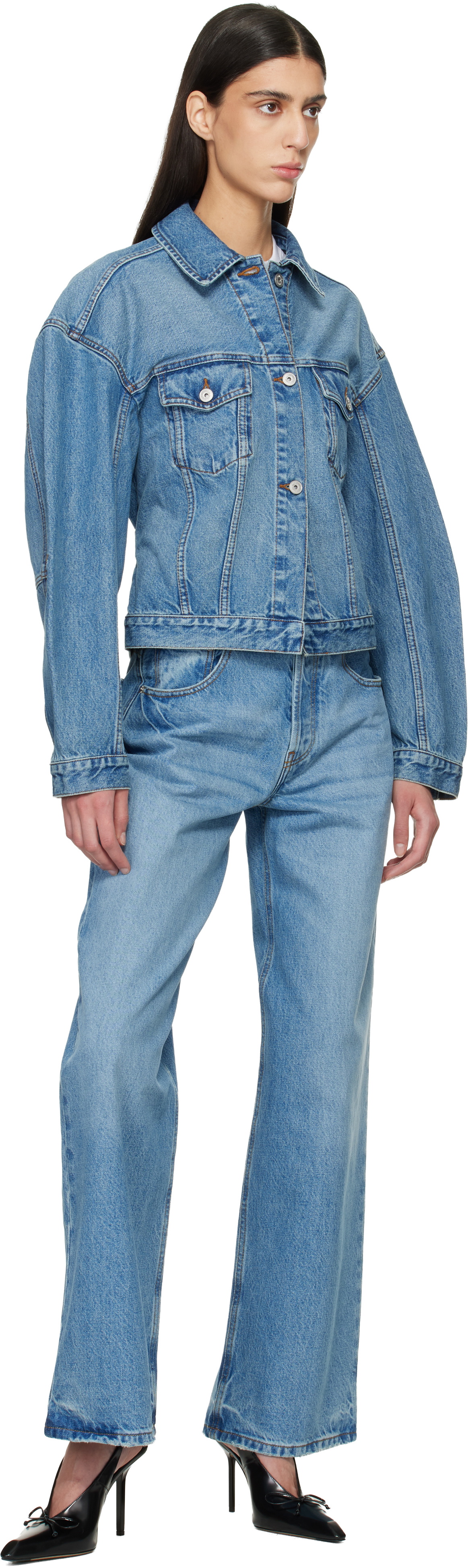 JACQUEMUS Blue Le Paysan 'The de-Nîmes' Denim Jacket