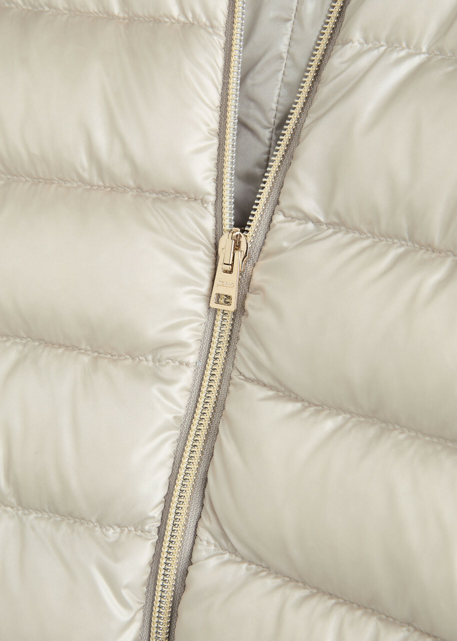 Herno Hooded Shell Gilet Grey