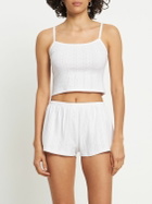 COU COU The Picot Pointelle Cotton Shorts