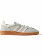adidas Originals - Handball Spezial Leather-Trimmed Suede Sneakers - Gray