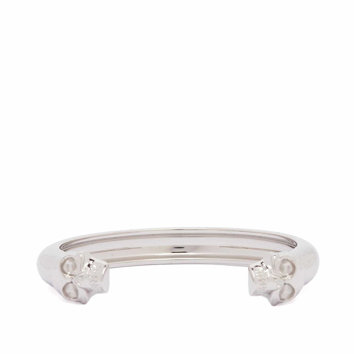 Alexander McQueen Men's Twin Skull Bracelet in Silver