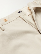 INCOTEX - Slim-Fit Stretch-Cotton Trousers - Neutrals