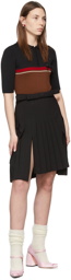 SHUSHU/TONG SSENSE Exclusive Black Split Pleated Skirt