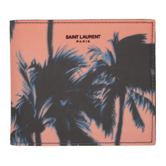 Photo: Saint Laurent Pink Dip-Dye Palm Wallet