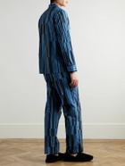 Mr P. - Striped Cotton Pyjama Set - Blue