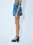Sportmax Gathered Denim Shorts