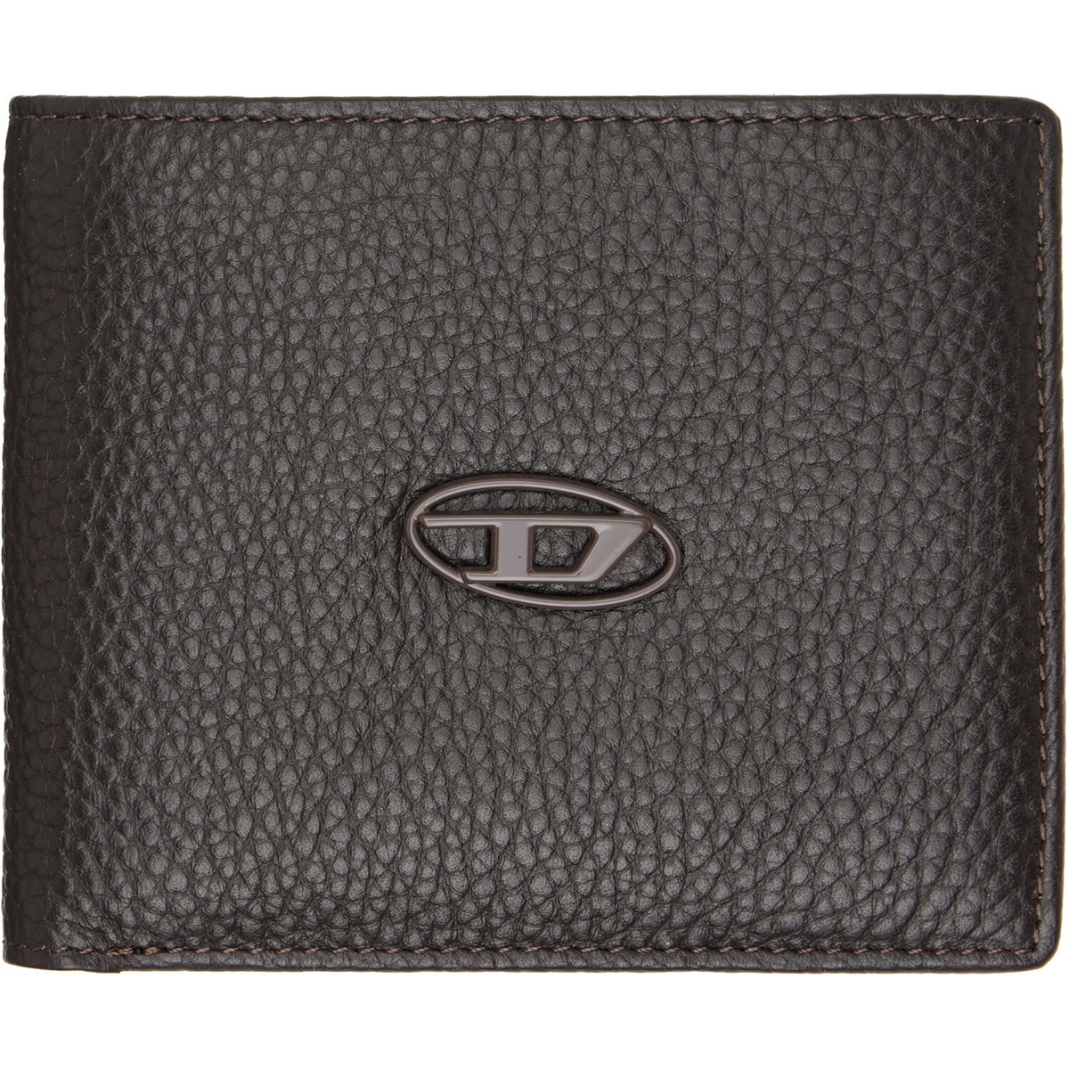 Diesel Black Bi-Fold Grainy Leather Wallet