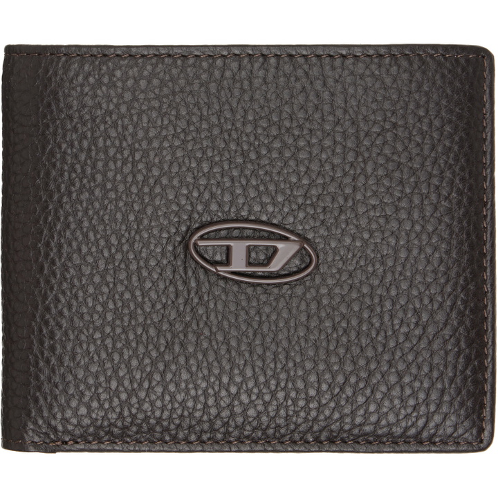 Photo: Diesel Black Bi-Fold Grainy Leather Wallet