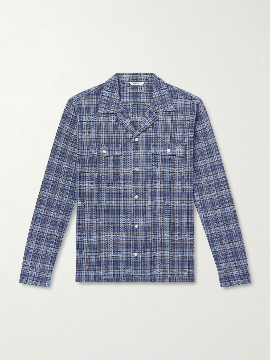 3sixteen - Checked Cotton-Flannel Shirt - Blue