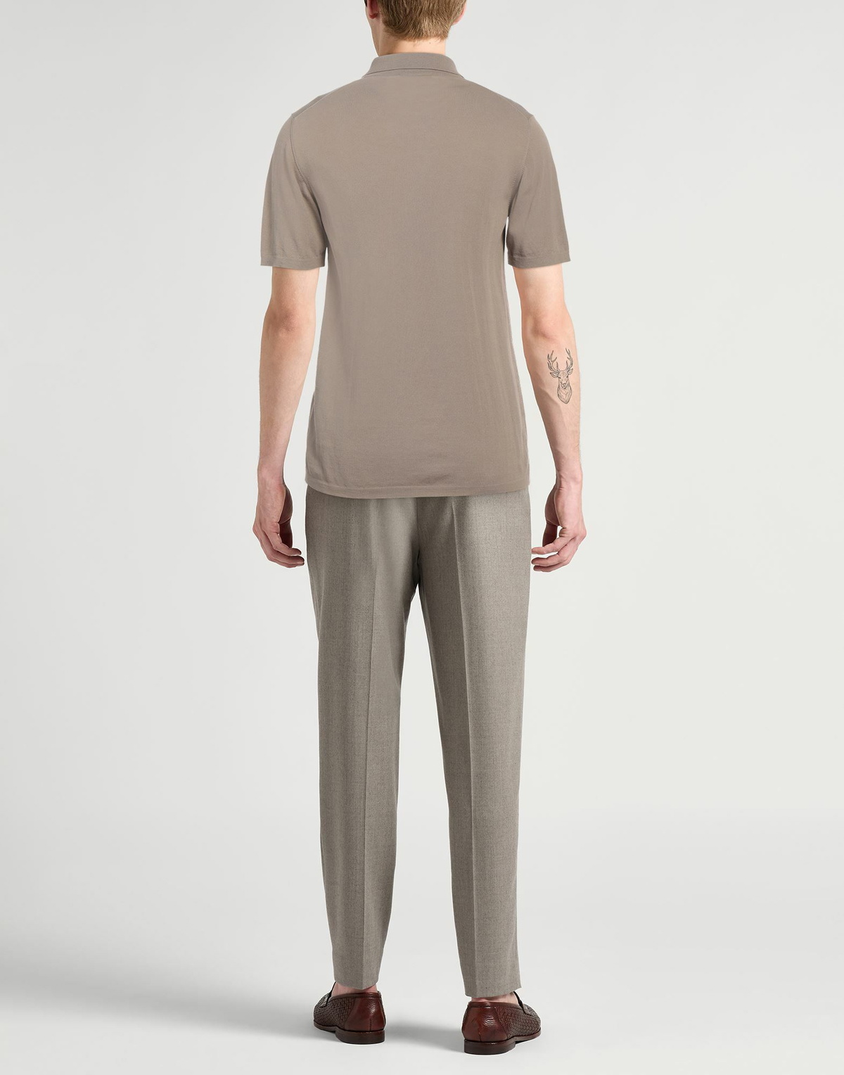 Roberto Collina Mens Shirt Khaki