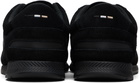 BOSS Black Satin Low Sneakers