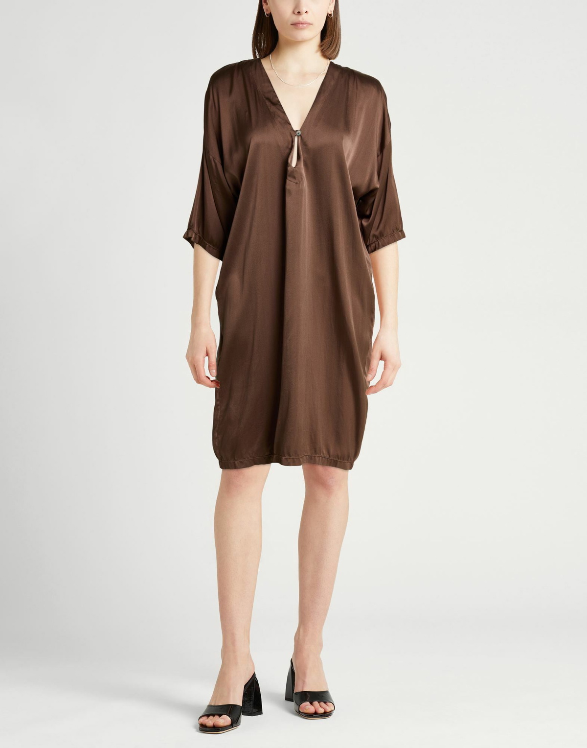 Crossley Womens Midi dress Chocolate in Brown